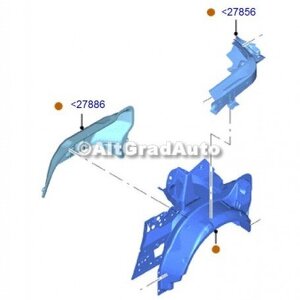 Aripa interioara dreapta spate decapotabil Ford mustang 2.3 ecoboost