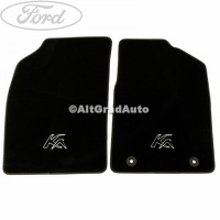 Set covorase, fata velur negru logo KA 10/2012-06/2016 Ford Ka 2 1.2