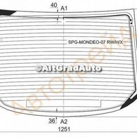 Luneta 5 usi hatchback, tenta albastra Ford Mondeo 4 2.2 TDCi